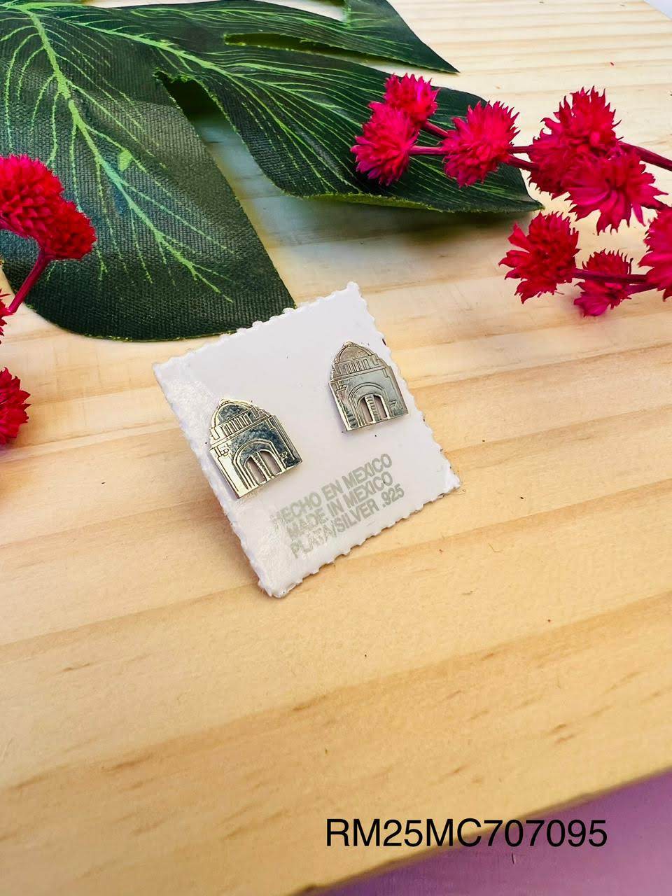 Aretes Monumento a la Revolución Plata 925