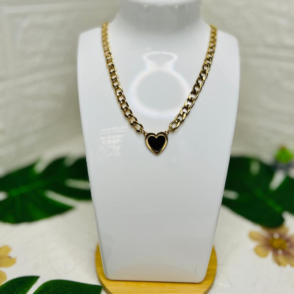 Collar Corazón Esmaltado