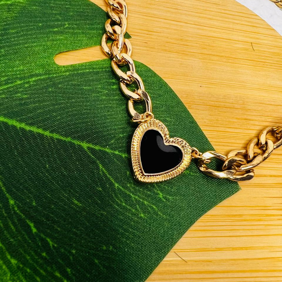 Collar Corazón Esmaltado
