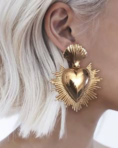 Aretes Corazón Sagrado