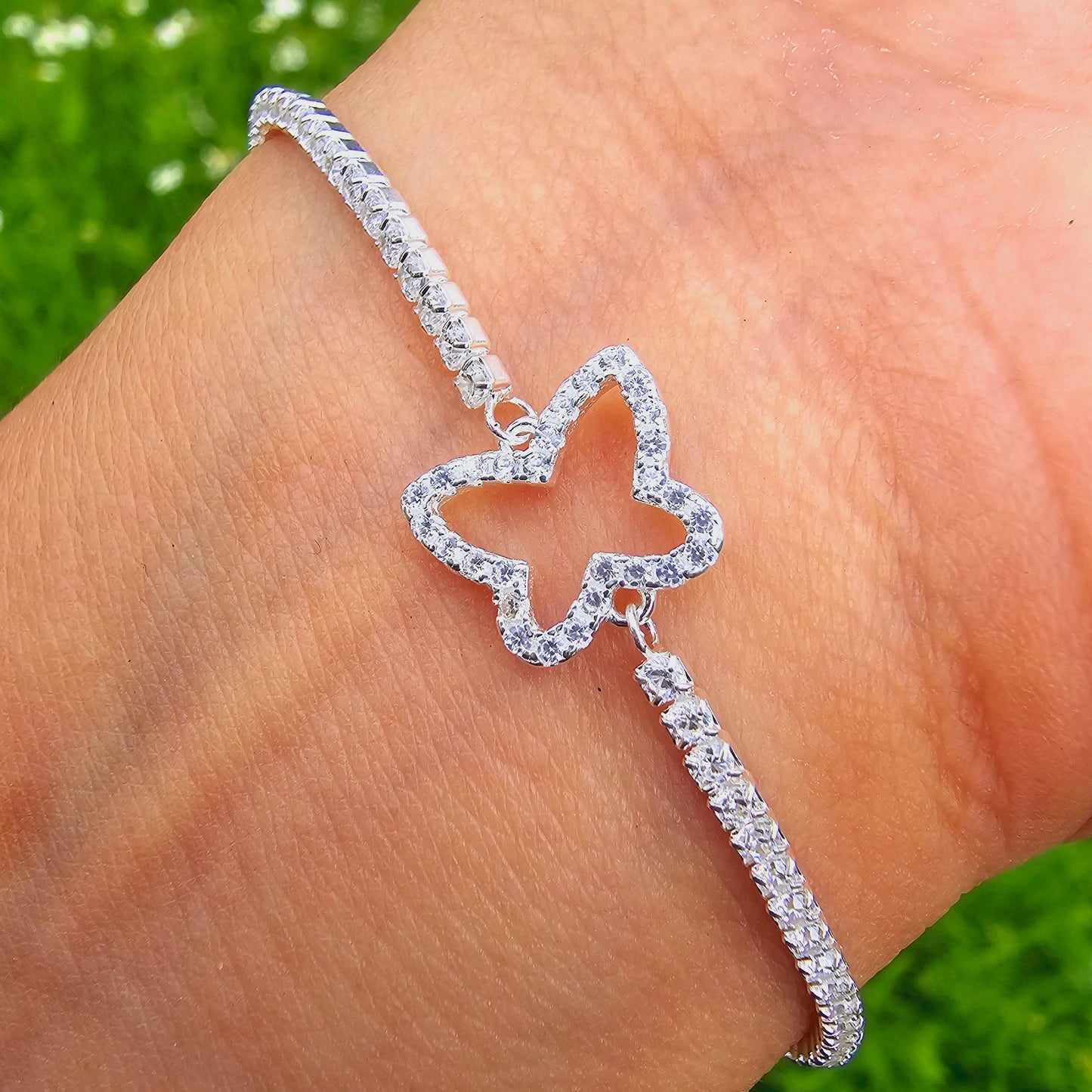 Pulsera Mariposas Multi Zirconias