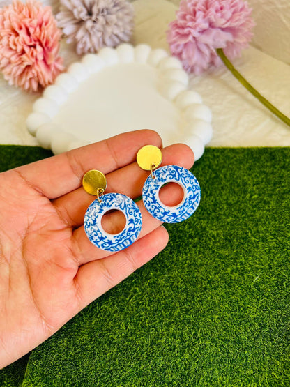 Aretes Talabera Azul