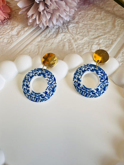 Aretes Talabera Azul