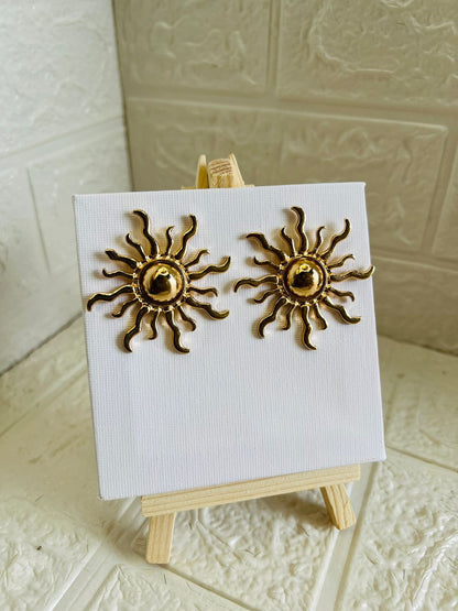 Aretes Sol Minimalista